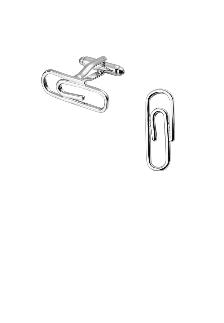 Simple and Fashion Paper Clip Cufflinks