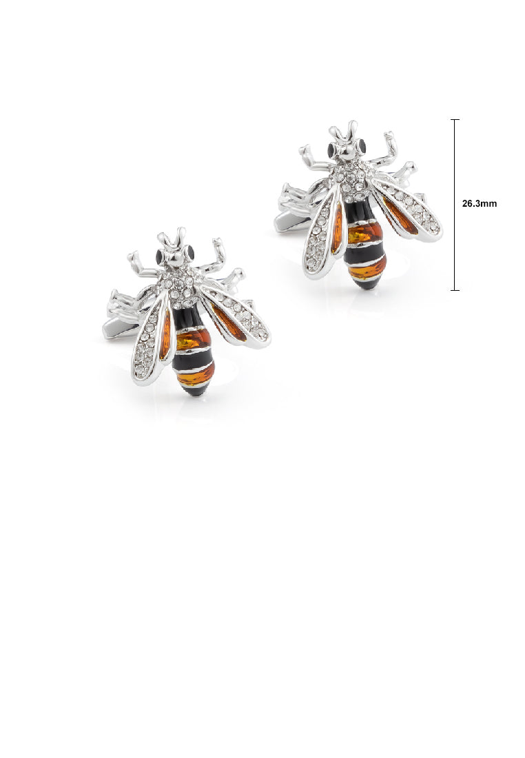 Fashion Personality Bee Cufflinks with Cubic Zirconia - Luxurious Look