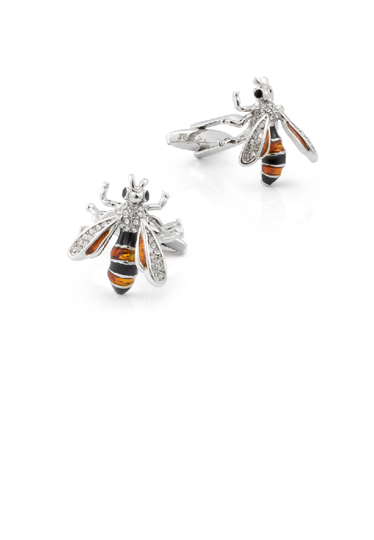 Fashion Personality Bee Cufflinks with Cubic Zirconia - Luxurious Look