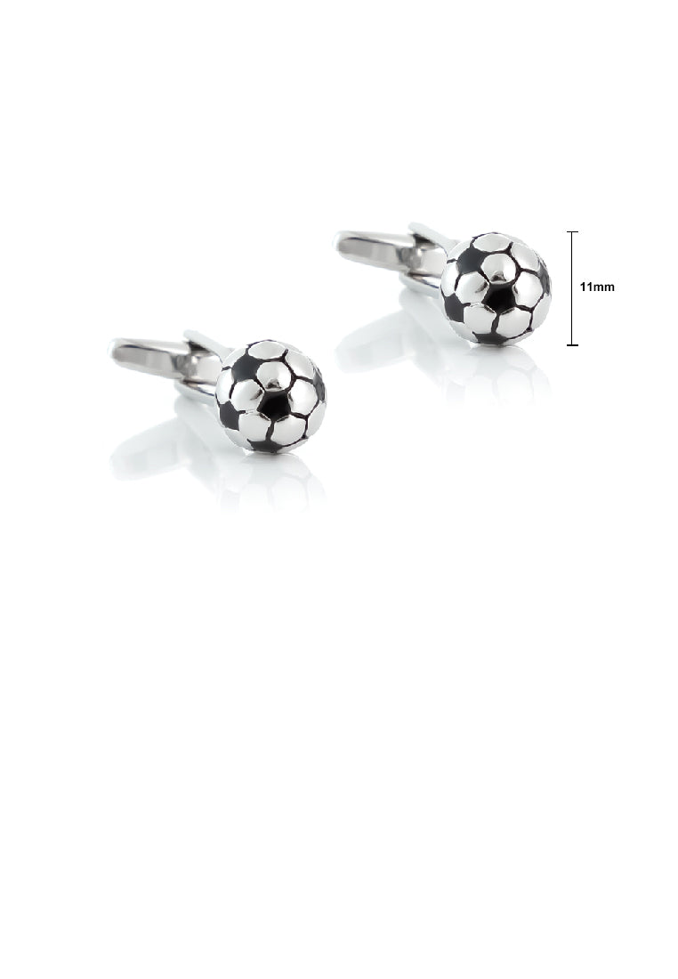 Fashion Creative Three-dimensional Football Shape Cufflinks