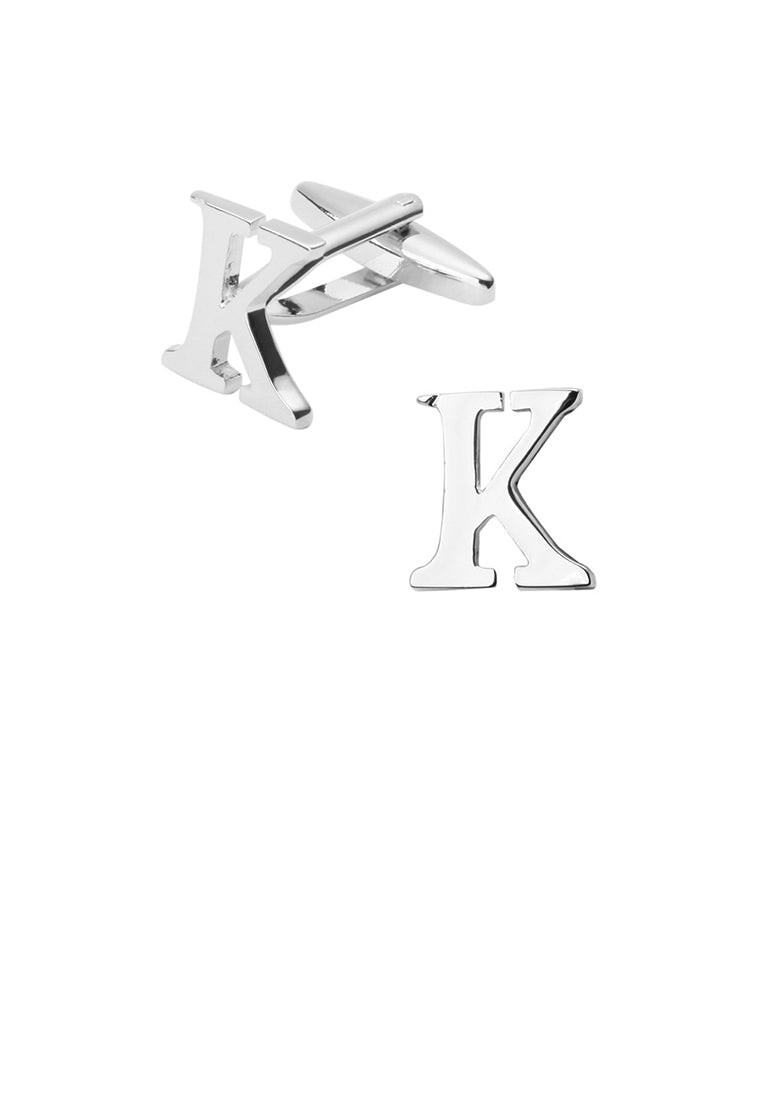 Simple and Fashion English Alphabet K Cufflinks