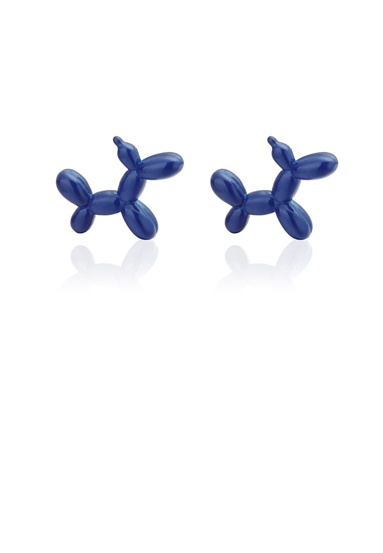 Simple and Cute Blue Balloon Dog Cufflinks