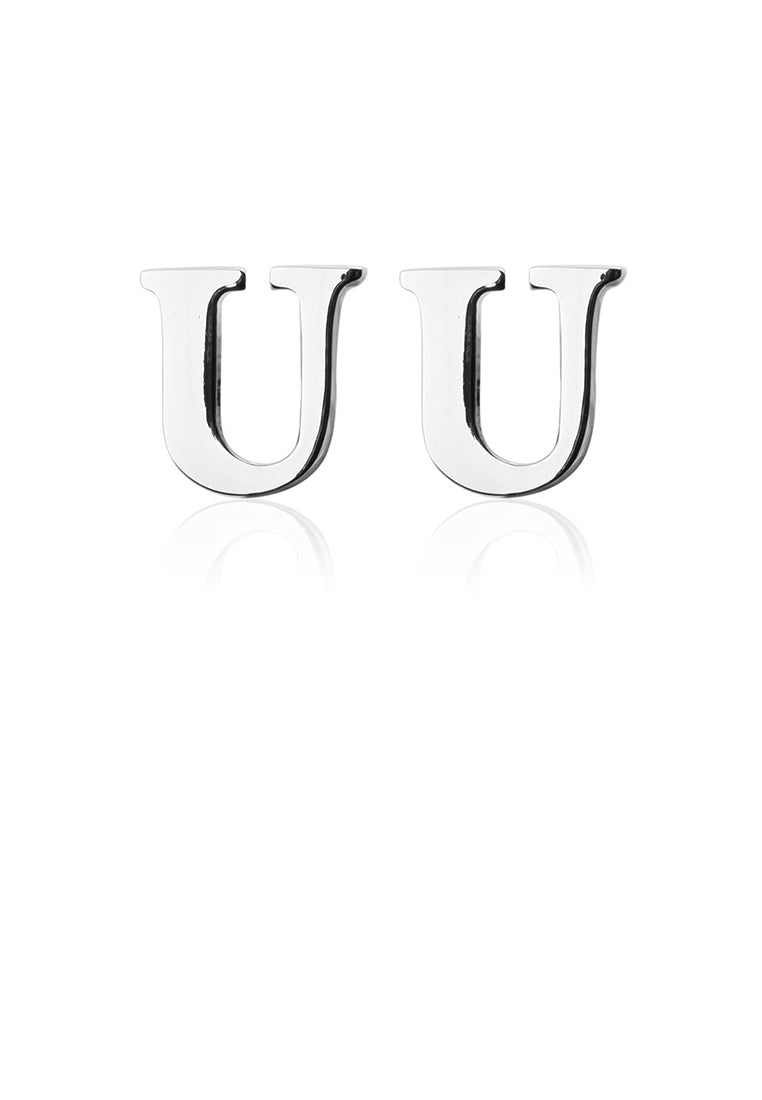 Simple and Fashion English Alphabet U Cufflinks
