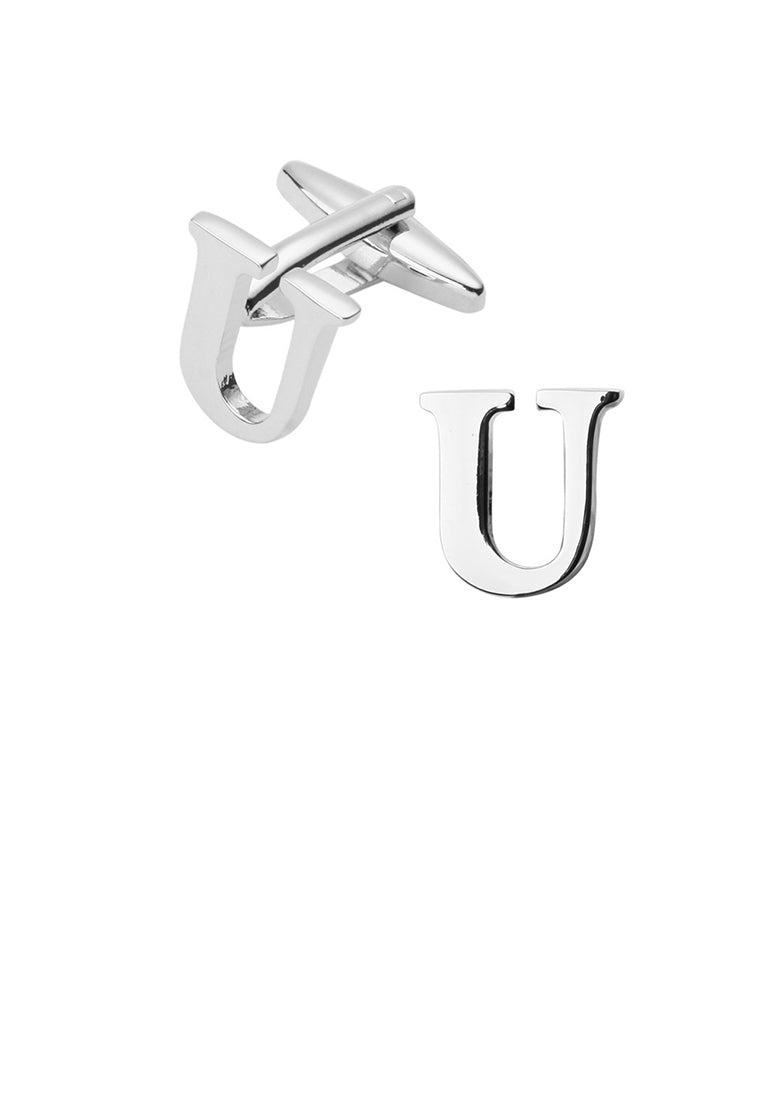 Simple and Fashion English Alphabet U Cufflinks