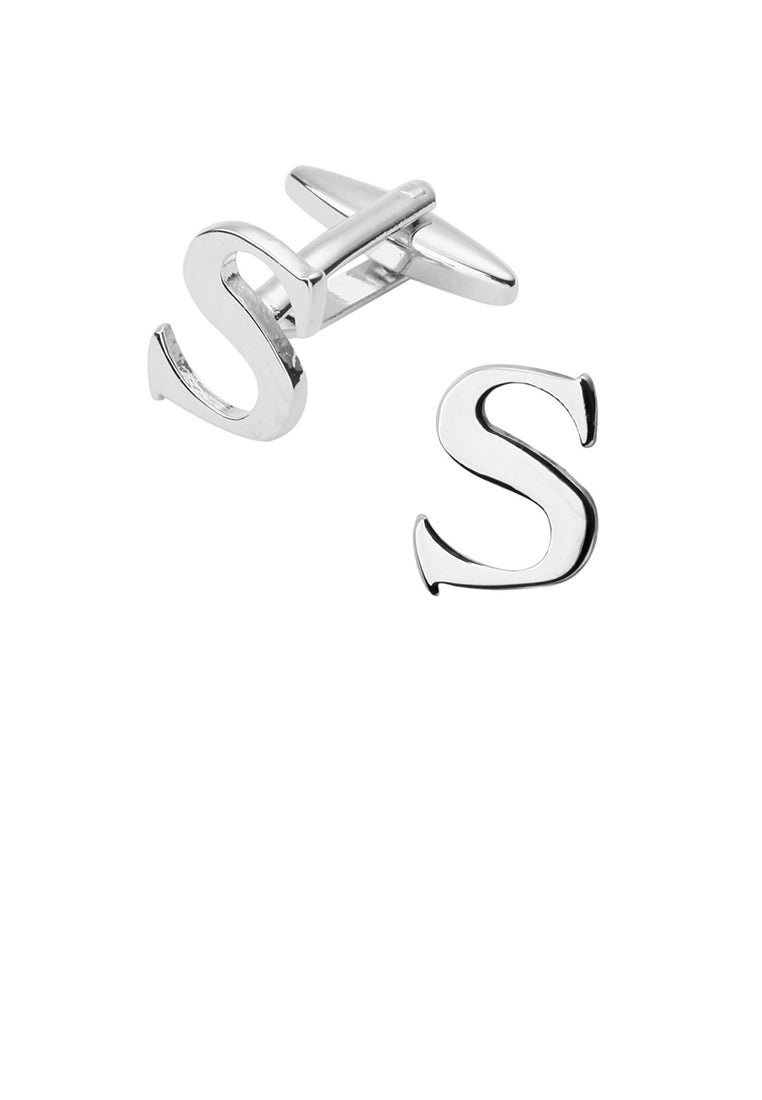 Simple and Fashion English Alphabet S Cufflinks