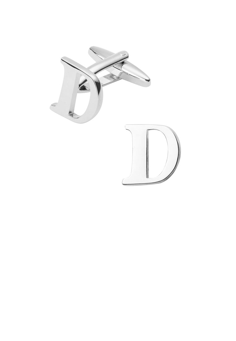 Simple and Fashion English Alphabet D Cufflinks
