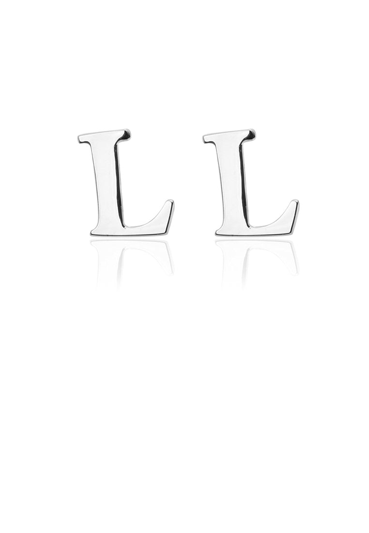 Simple and Fashion English Alphabet L Cufflinks