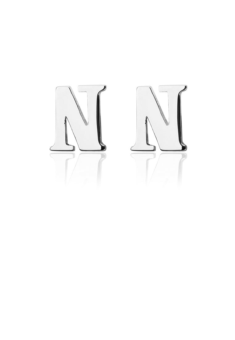 Simple and Fashion English Alphabet N Cufflinks