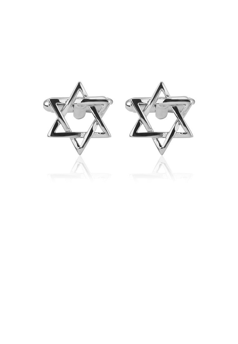 Fashion and Simple Hollow Star Cufflinks