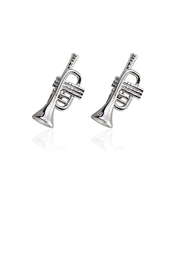 Fashion and Simple Silver Bell Cufflinks