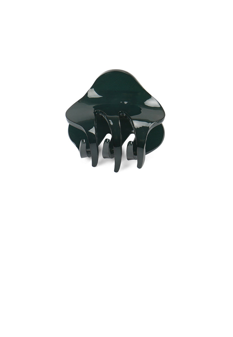 Simple And Cute Dark Green Geometric Small Hair Claw - Elegant Hairpiece