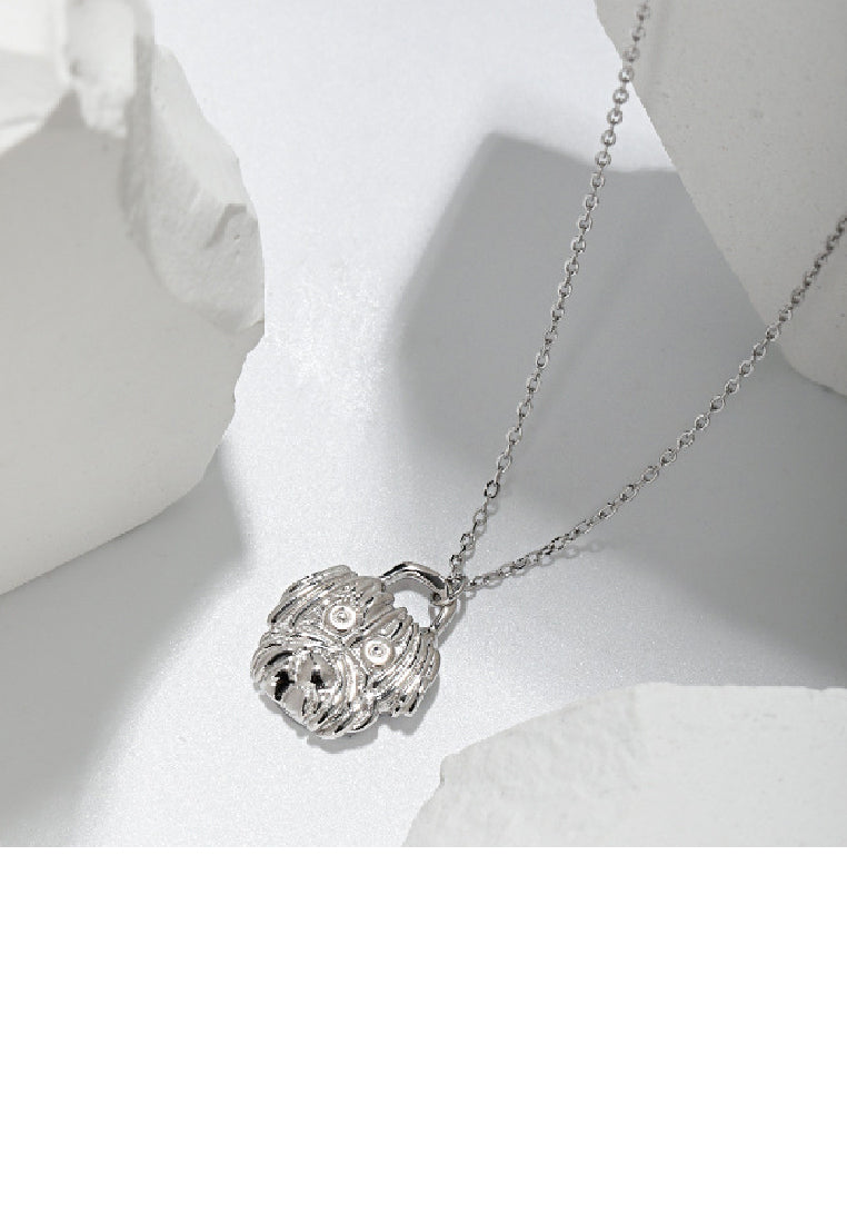 925 Sterling Silver Fashion Simple Puppy Pendant with Necklace