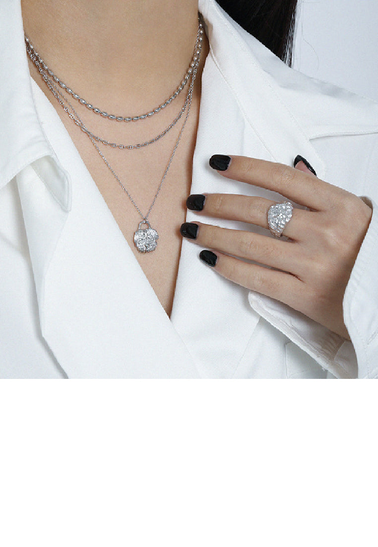 925 Sterling Silver Fashion Simple Puppy Pendant with Necklace