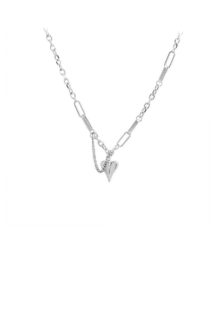 Fashion Elegant 316L Stainless Steel Heart Pendant with Necklace
