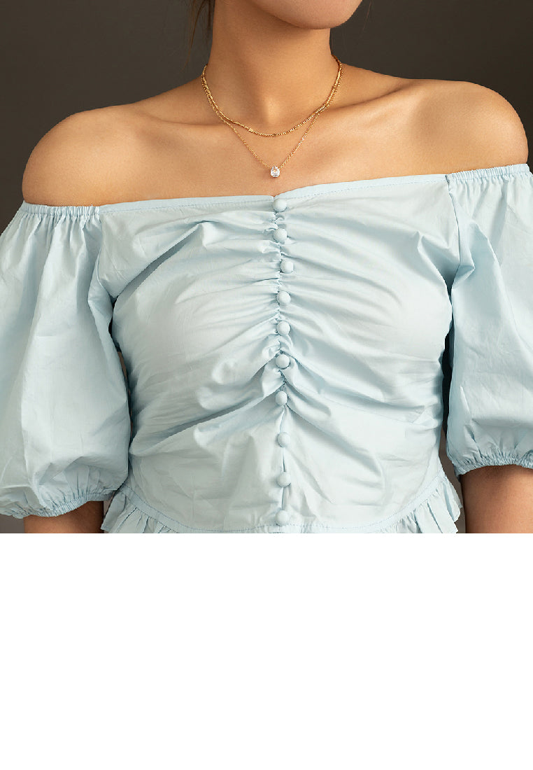 Simple Fashion Plated Gold Geometric Water Drop Shaped Cubic Zirconia Pendant with Double Layer Necklace - Luxurious Look