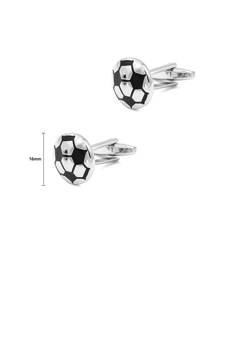 Fashion Simple Round Football Cufflinks