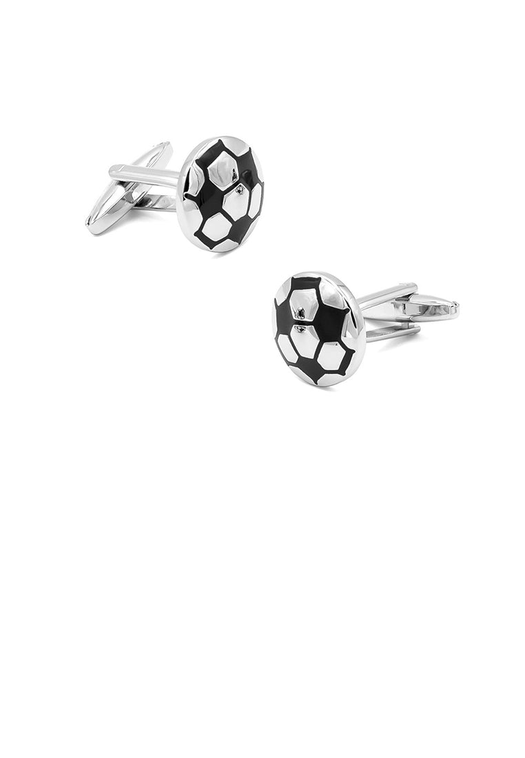Fashion Simple Round Football Cufflinks