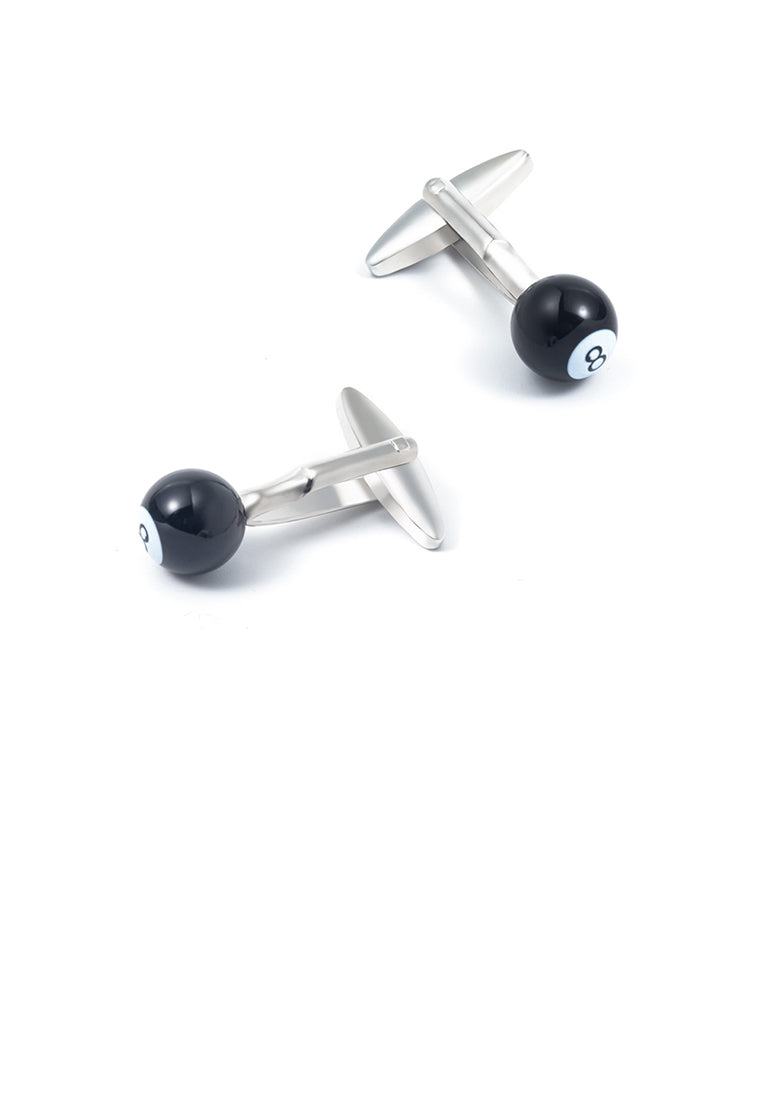 Fashion Simple Black Billiard Cufflinks