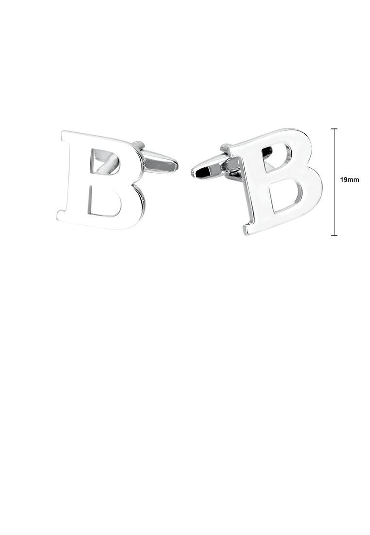 Simple Personality English Alphabet B Cufflinks