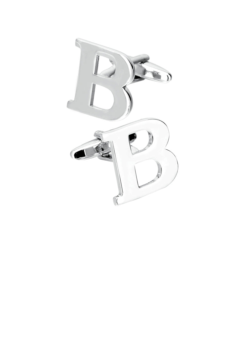 Simple Personality English Alphabet B Cufflinks