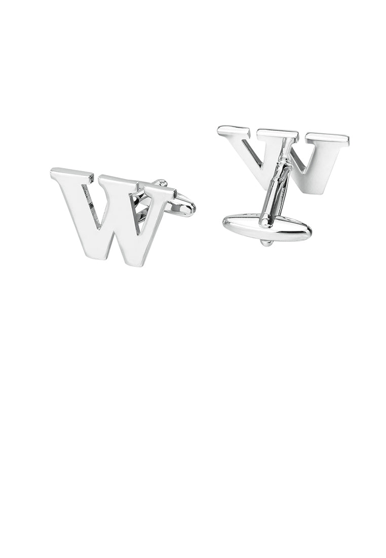 Simple Personality English Alphabet W Cufflinks