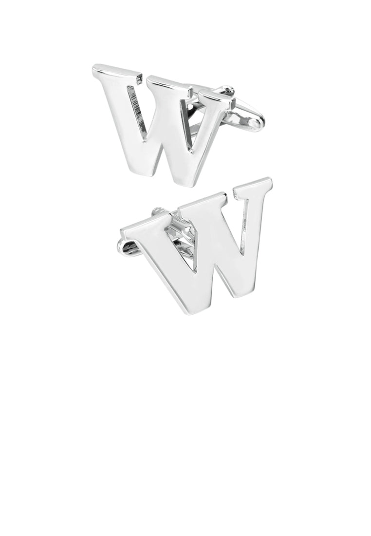 Simple Personality English Alphabet W Cufflinks