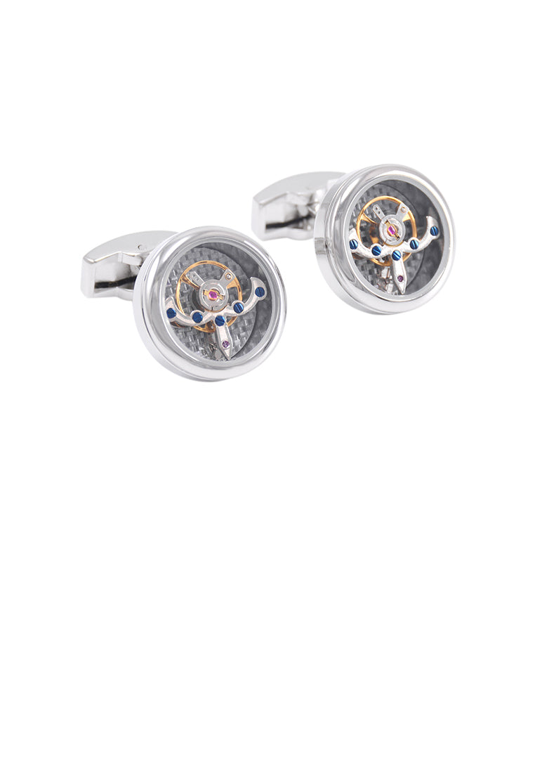 Fashion High-end Balance Wheel Movement Men's Cufflinks