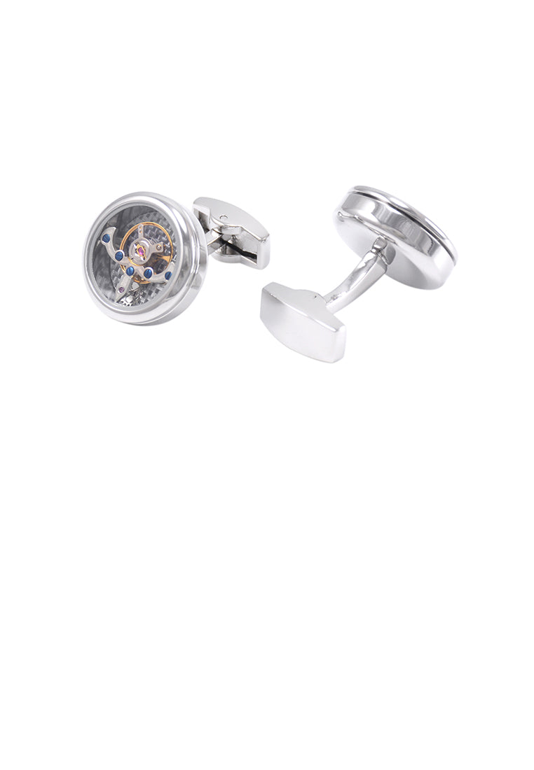Fashion High-end Balance Wheel Movement Men's Cufflinks