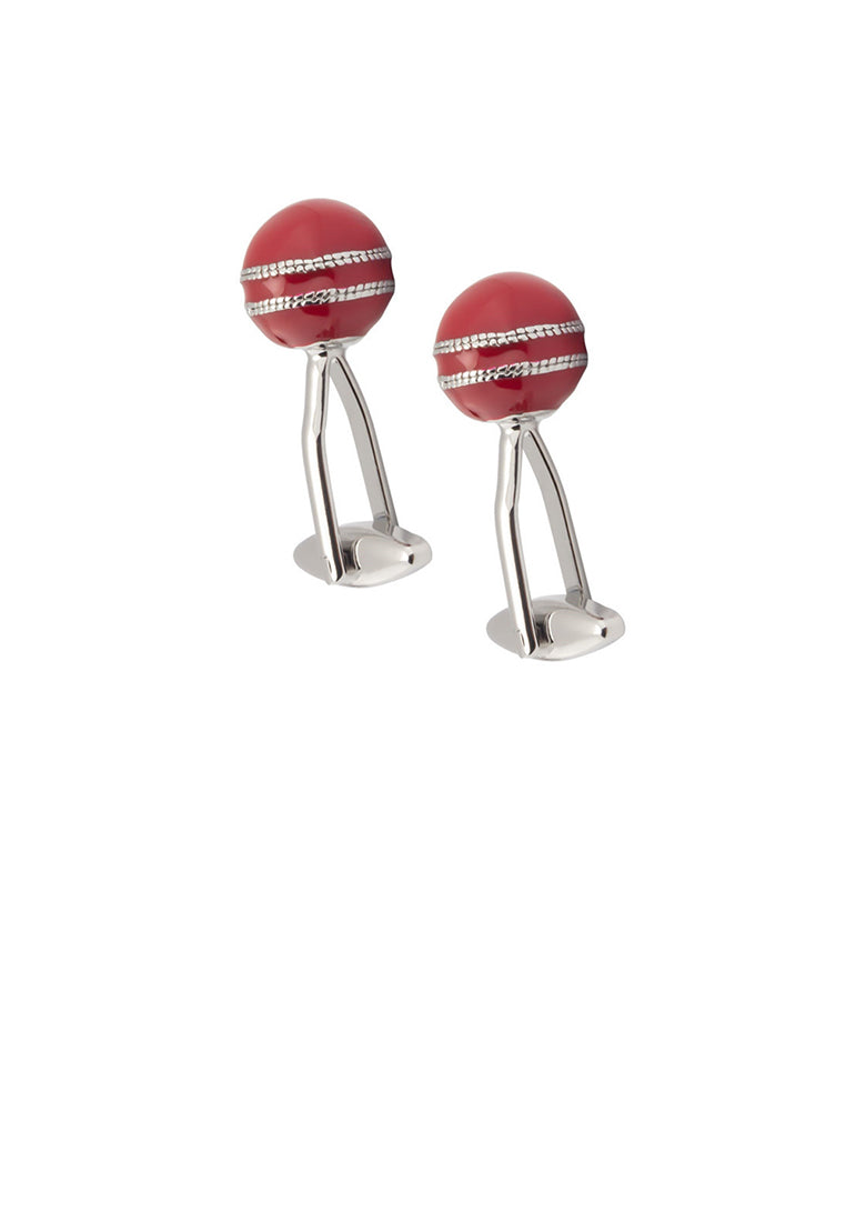 Simple and Fashion Red Ball Cufflinks - Vibrant Color