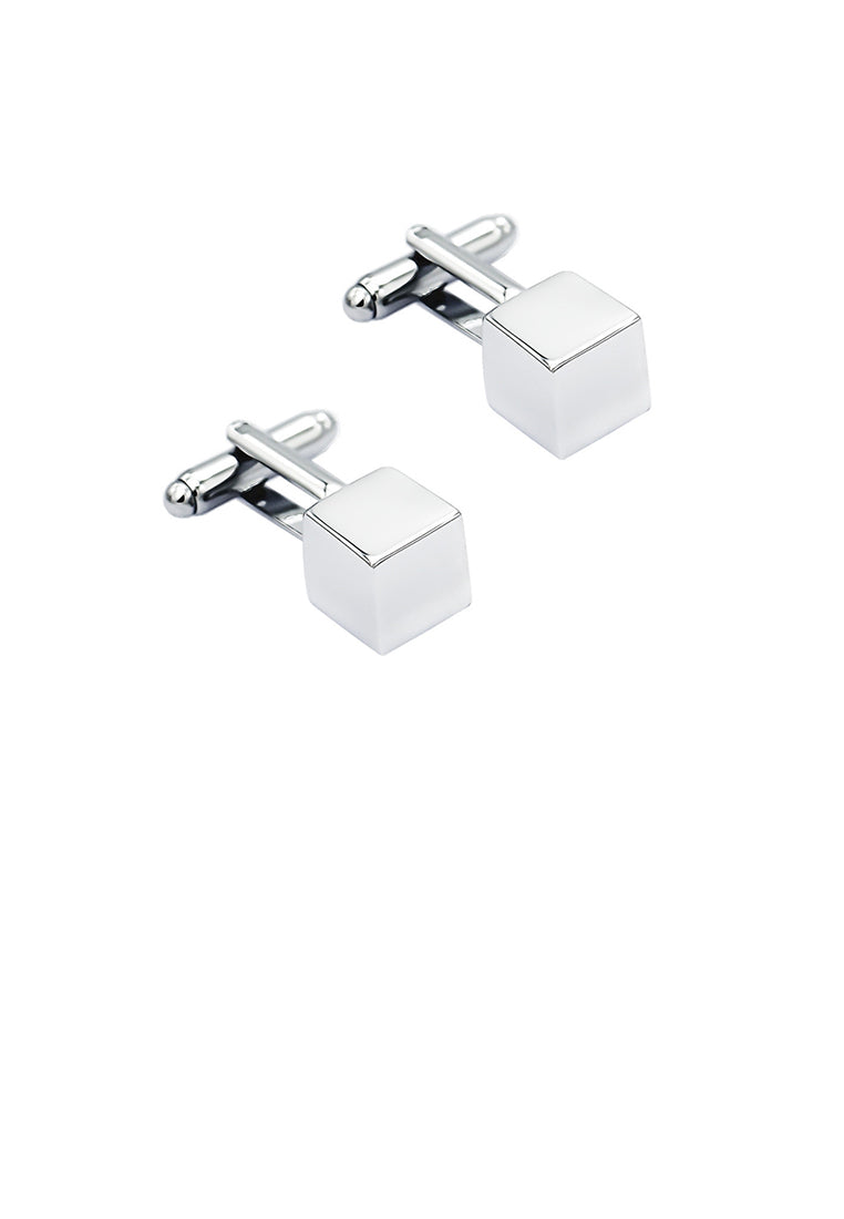 Fashion Simple Three-dimensional Geometric Square Cufflinks