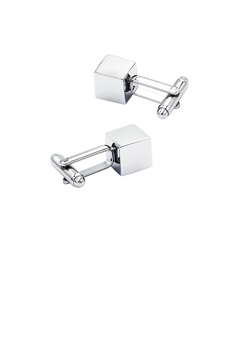 Fashion Simple Three-dimensional Geometric Square Cufflinks