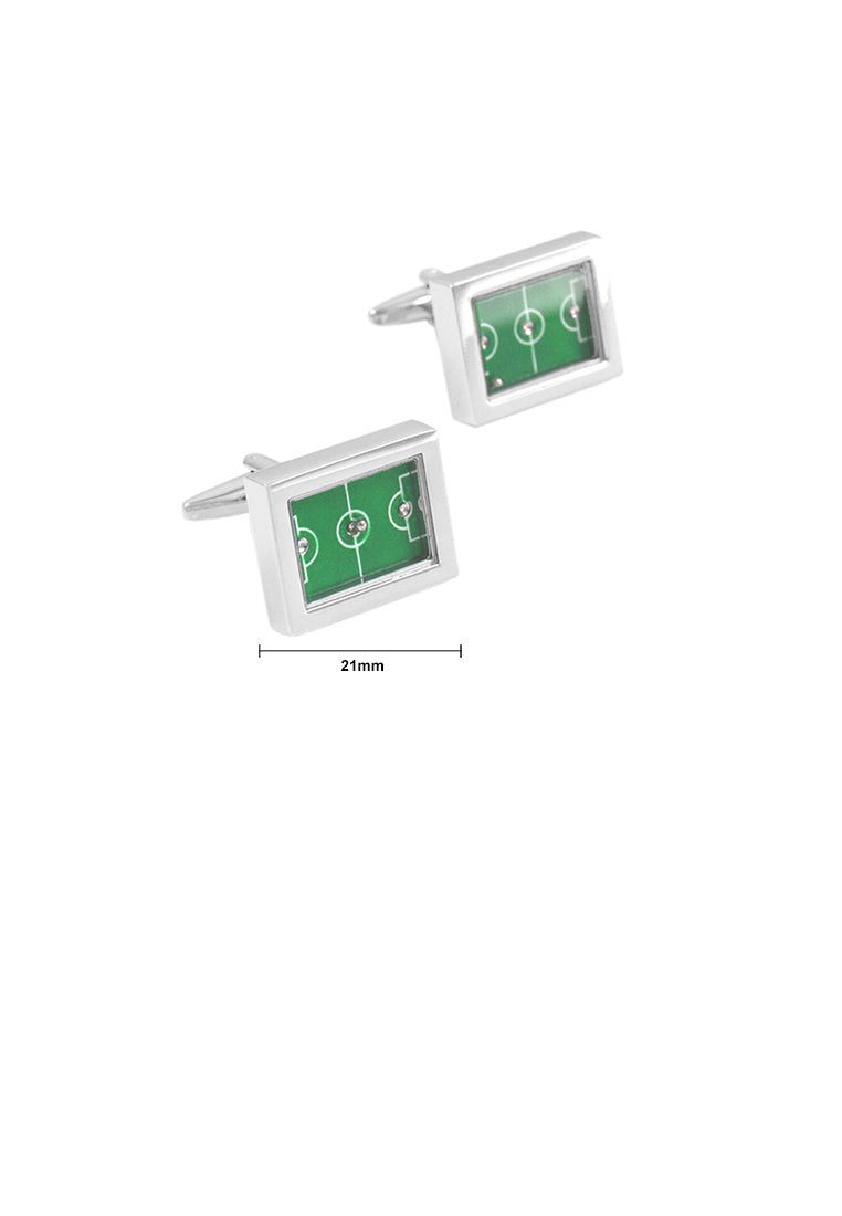 Fashion Creative Football Field Cufflinks