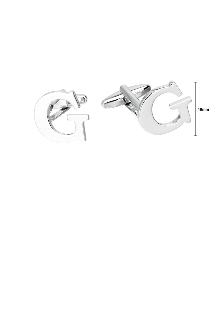 Simple Personality English Alphabet G Cufflinks