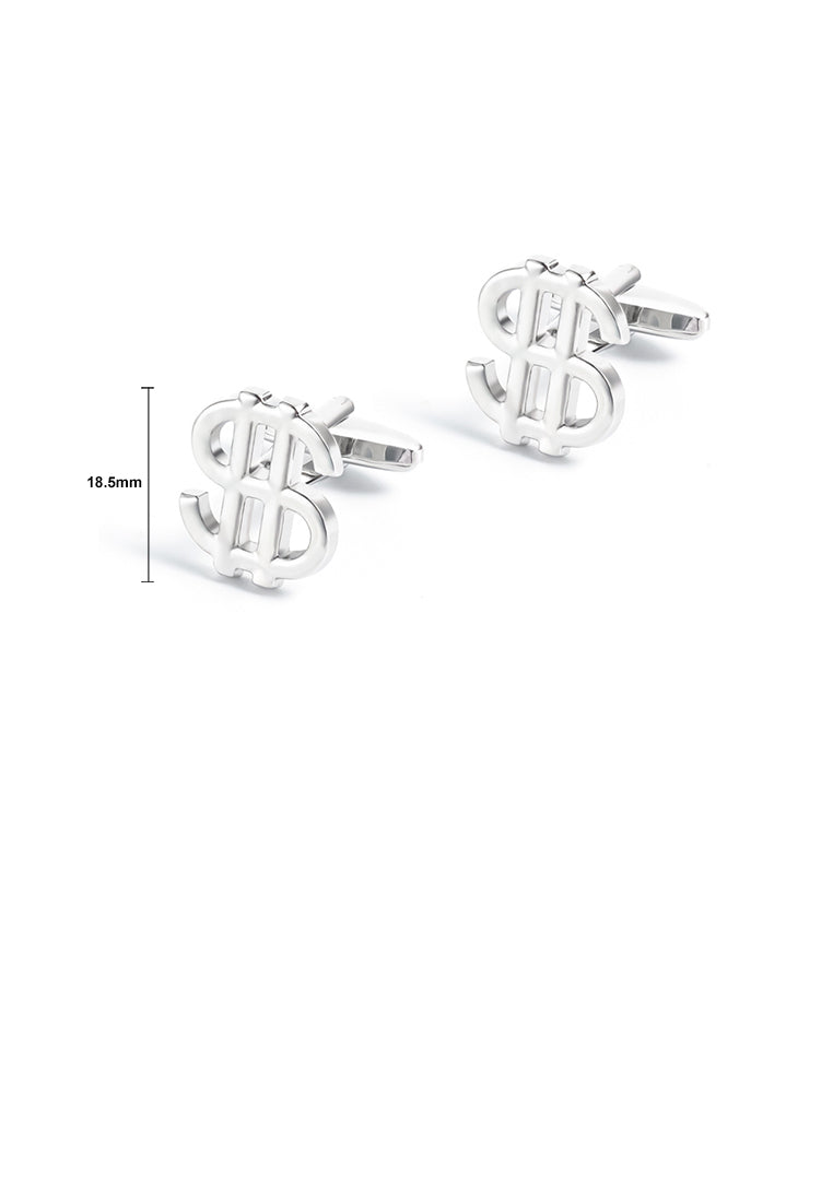 Simple Personality Dollar Sign Cufflinks