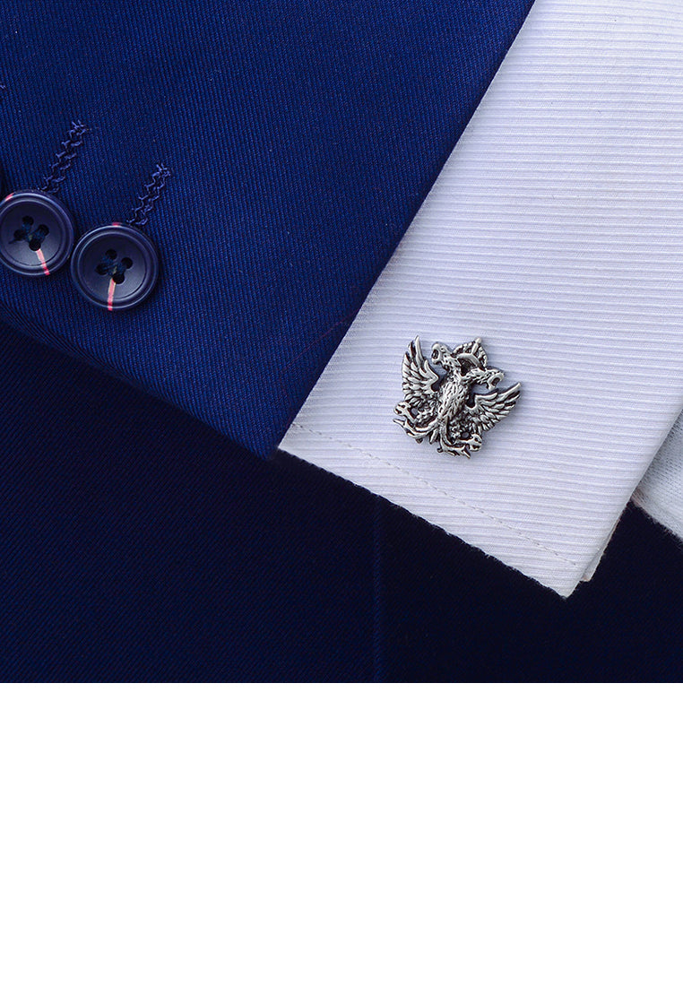Fashion High-end Vintage Double-headed Eagle Cufflinks