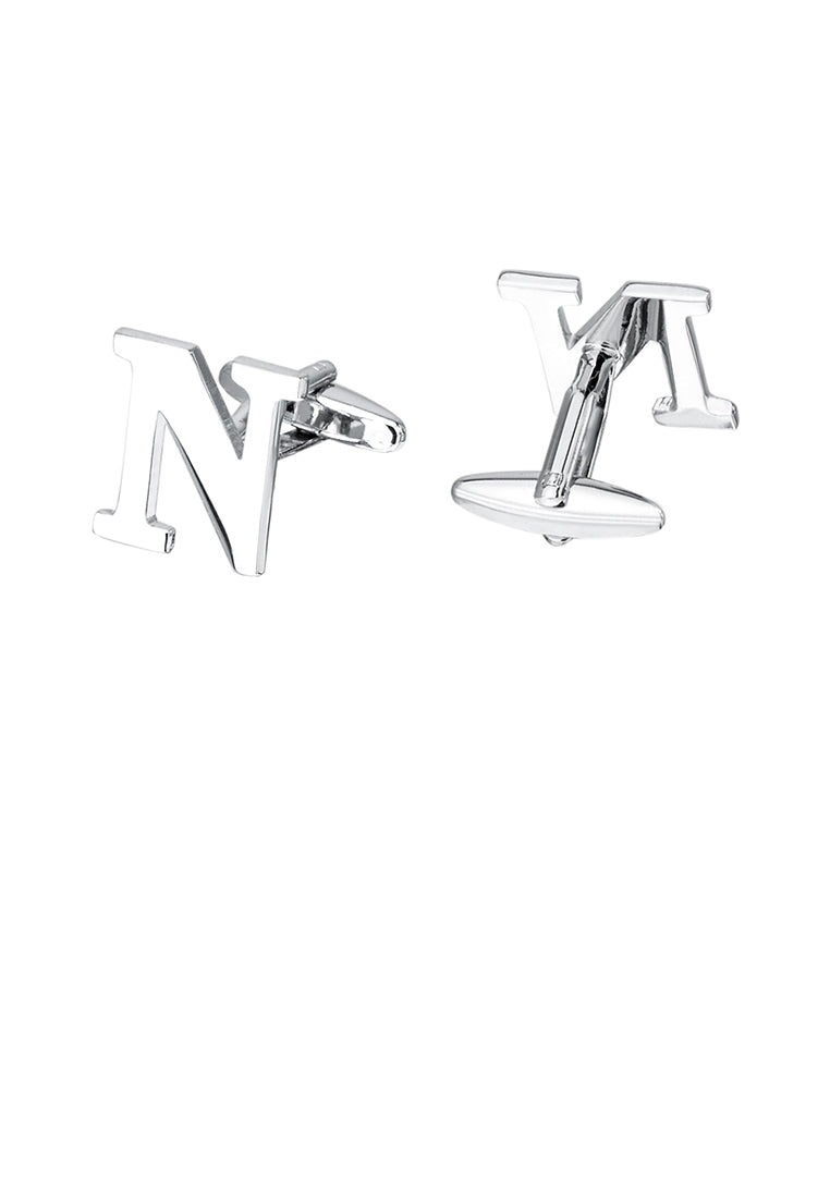 Simple Personality English Alphabet N Cufflinks