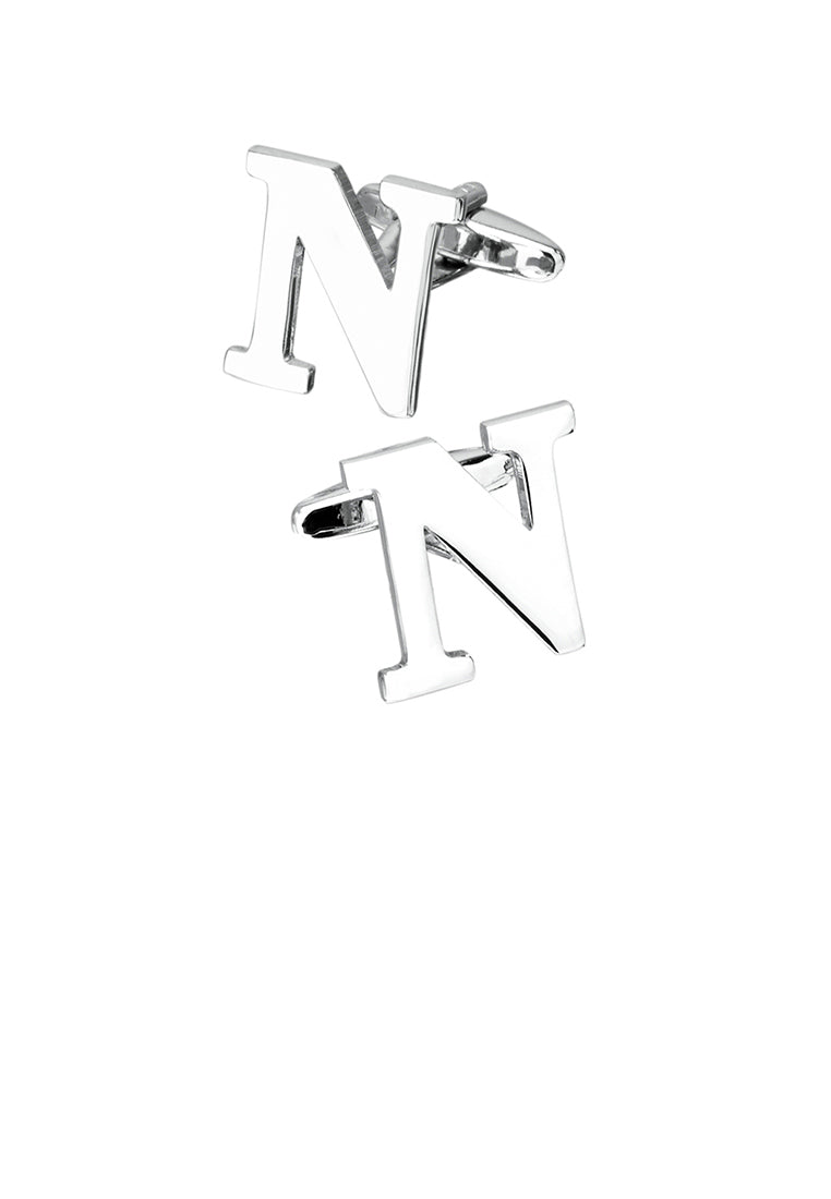 Simple Personality English Alphabet N Cufflinks