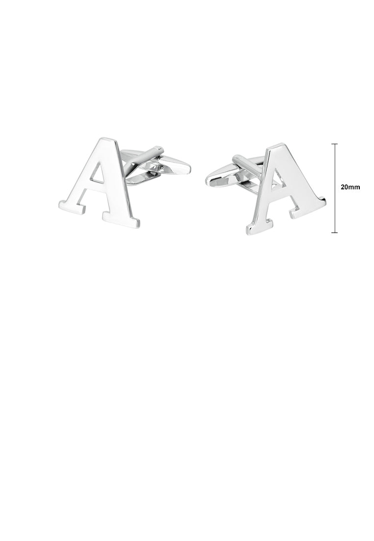 Simple Personality English Alphabet A Cufflinks