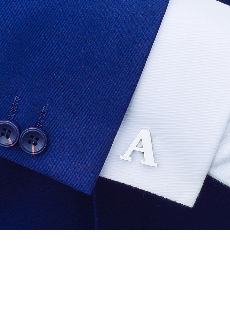 Simple Personality English Alphabet A Cufflinks