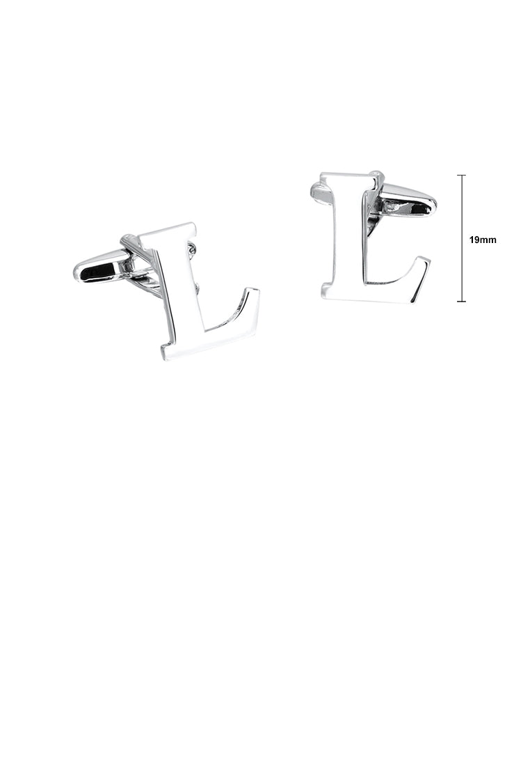 Simple Personality English Alphabet L Cufflinks