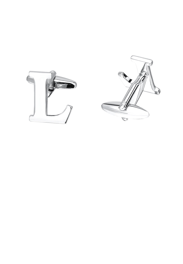 Simple Personality English Alphabet L Cufflinks