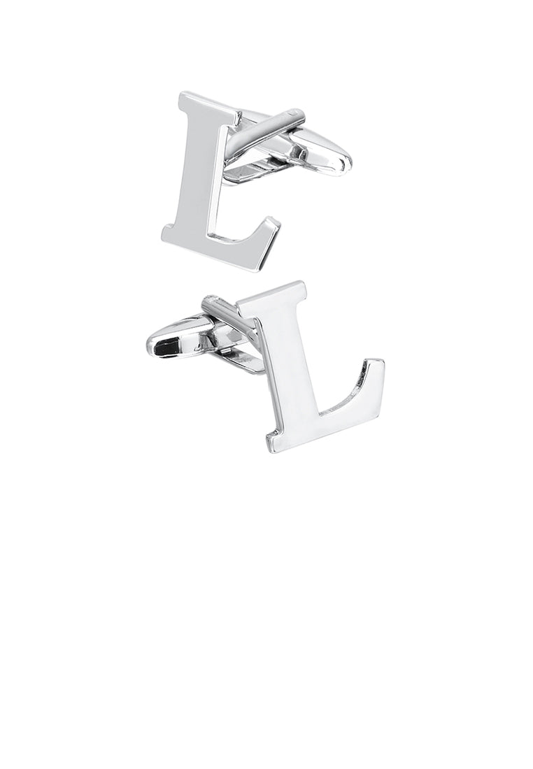 Simple Personality English Alphabet L Cufflinks