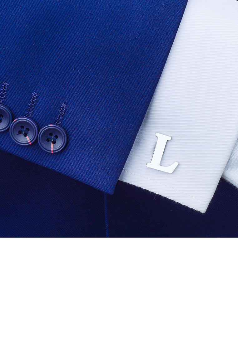 Simple Personality English Alphabet L Cufflinks