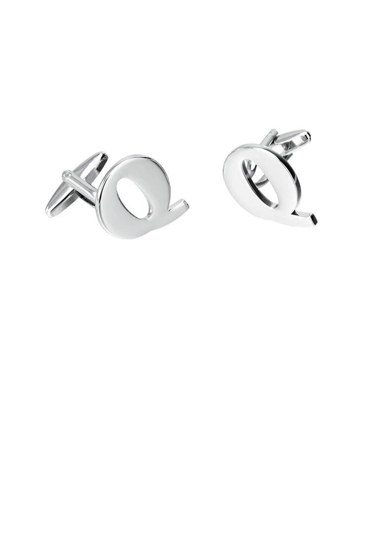Simple Personality English Alphabet Q Cufflinks