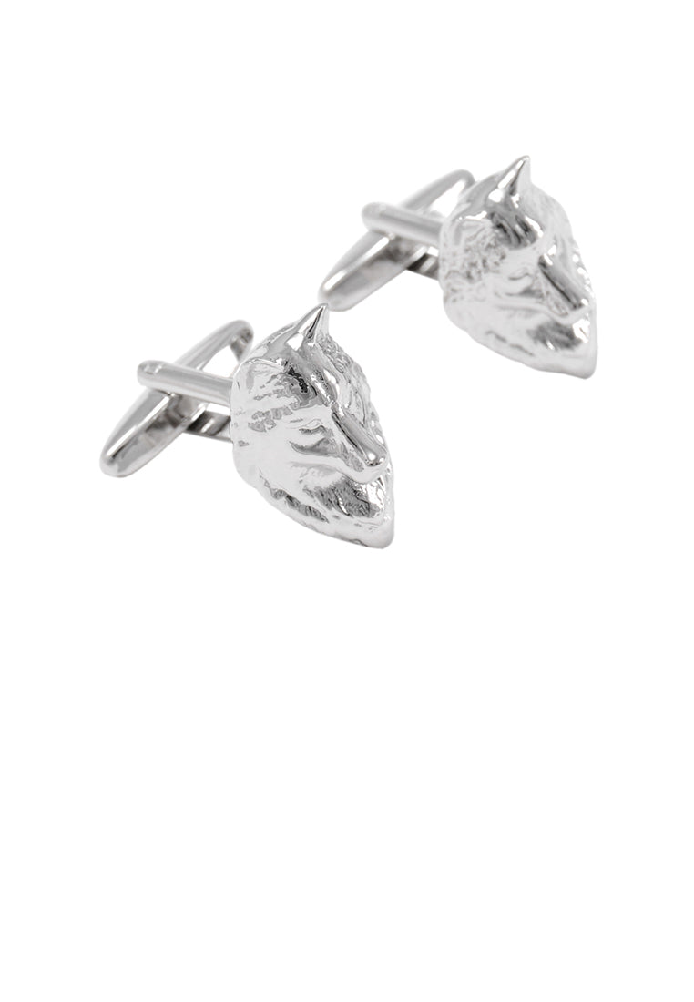Simple Personality Wolf Head Cufflinks