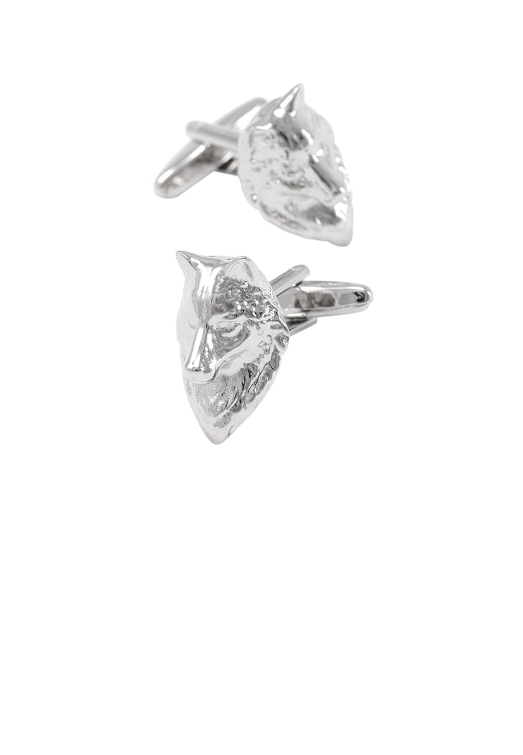 Simple Personality Wolf Head Cufflinks