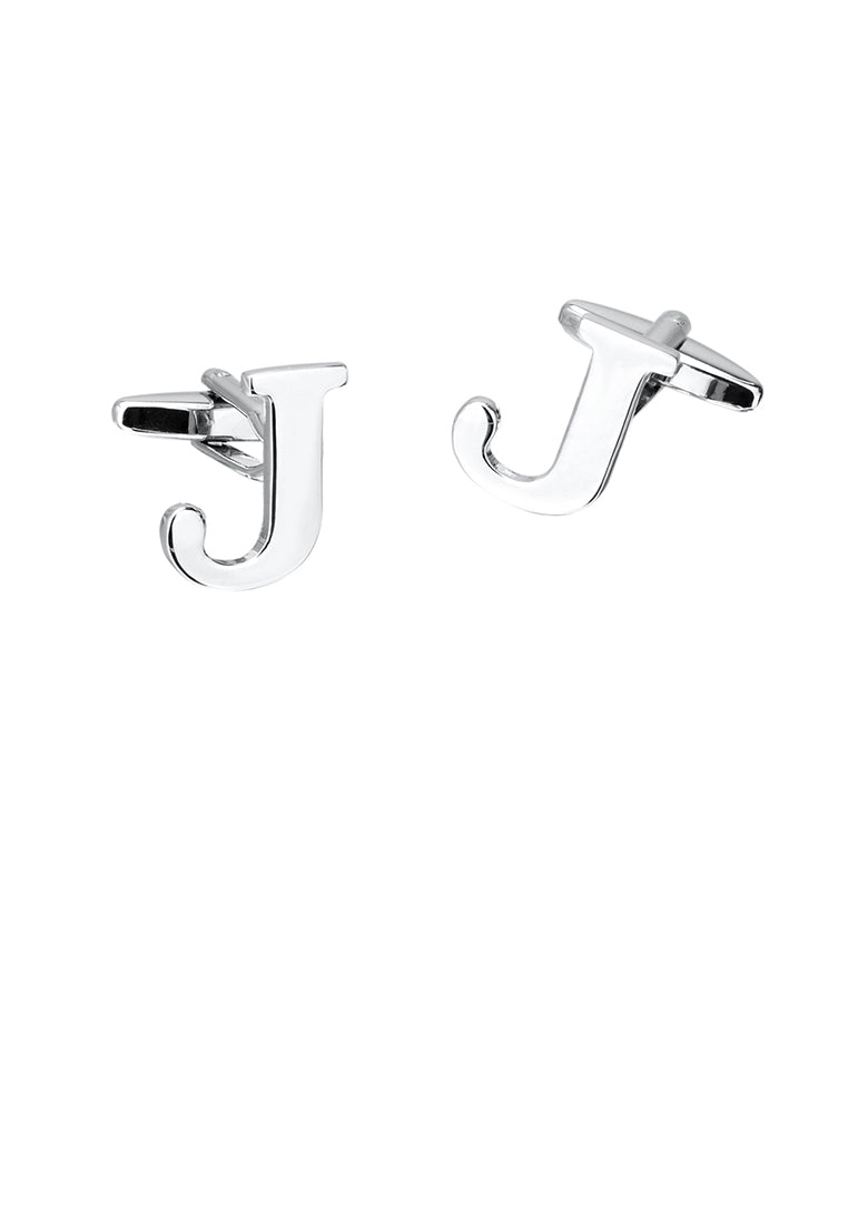Simple Personality English Alphabet J Cufflinks