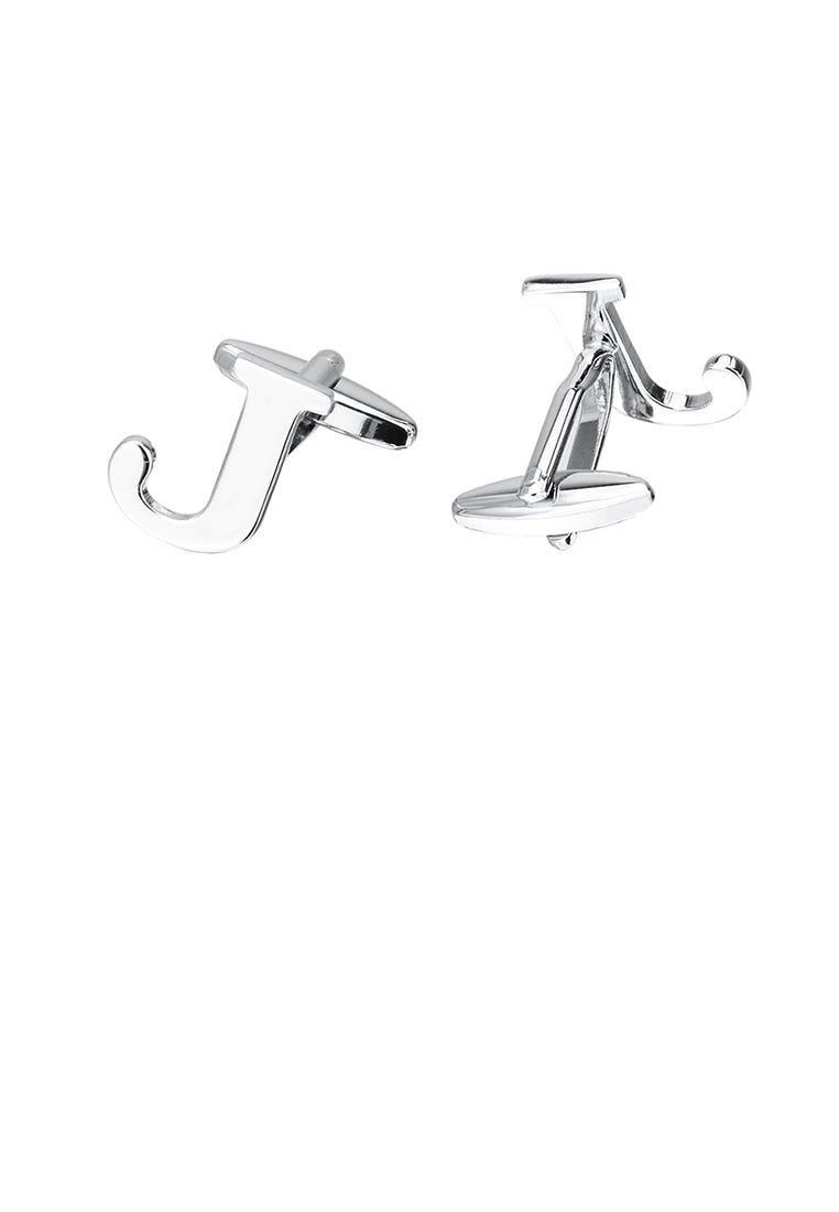 Simple Personality English Alphabet J Cufflinks