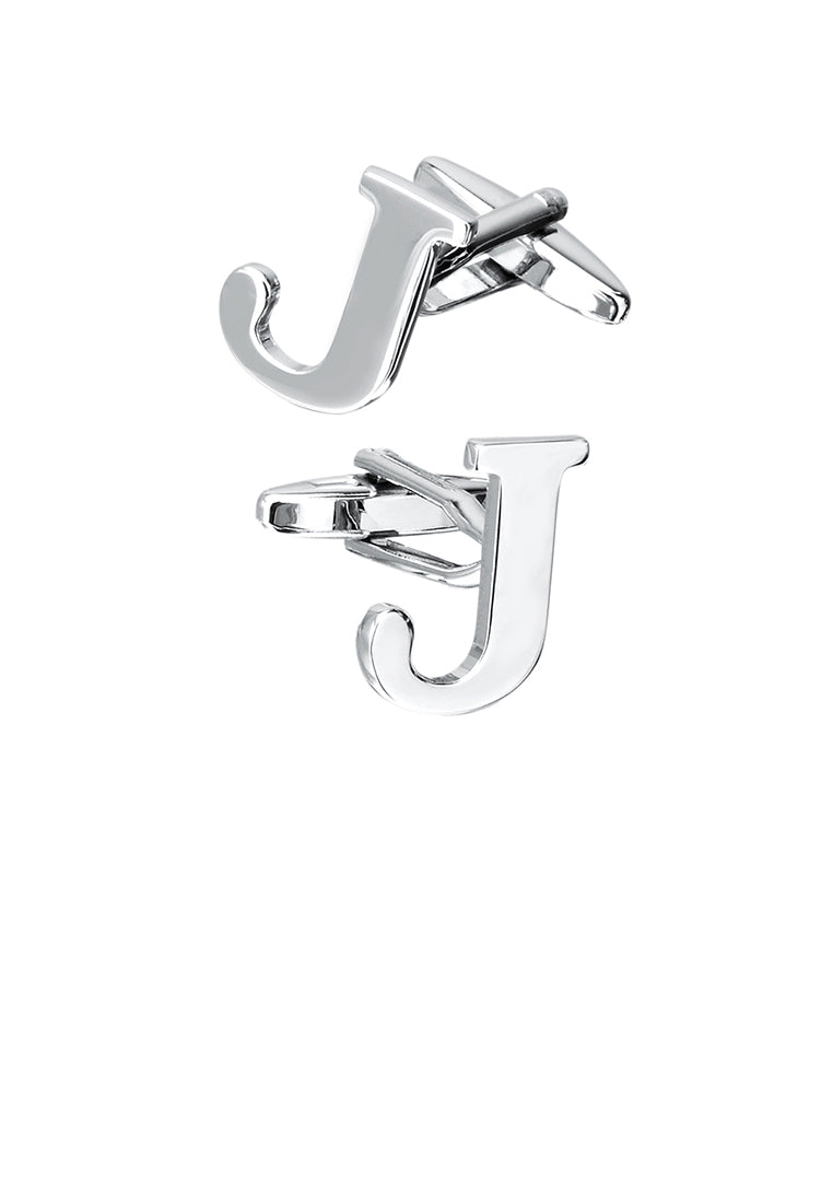 Simple Personality English Alphabet J Cufflinks