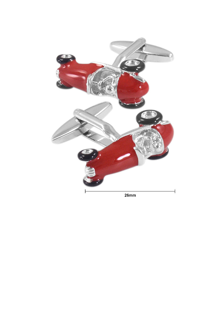 Fashion Personality Red Sports Car Cufflinks - Vibrant Color